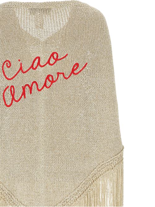 Gold-tone knitted lurex woman top Giada Benincasa | 070907